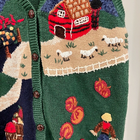 Capacity Vintage Fall Embroidered Sweater Vest - Picture 4 of 6